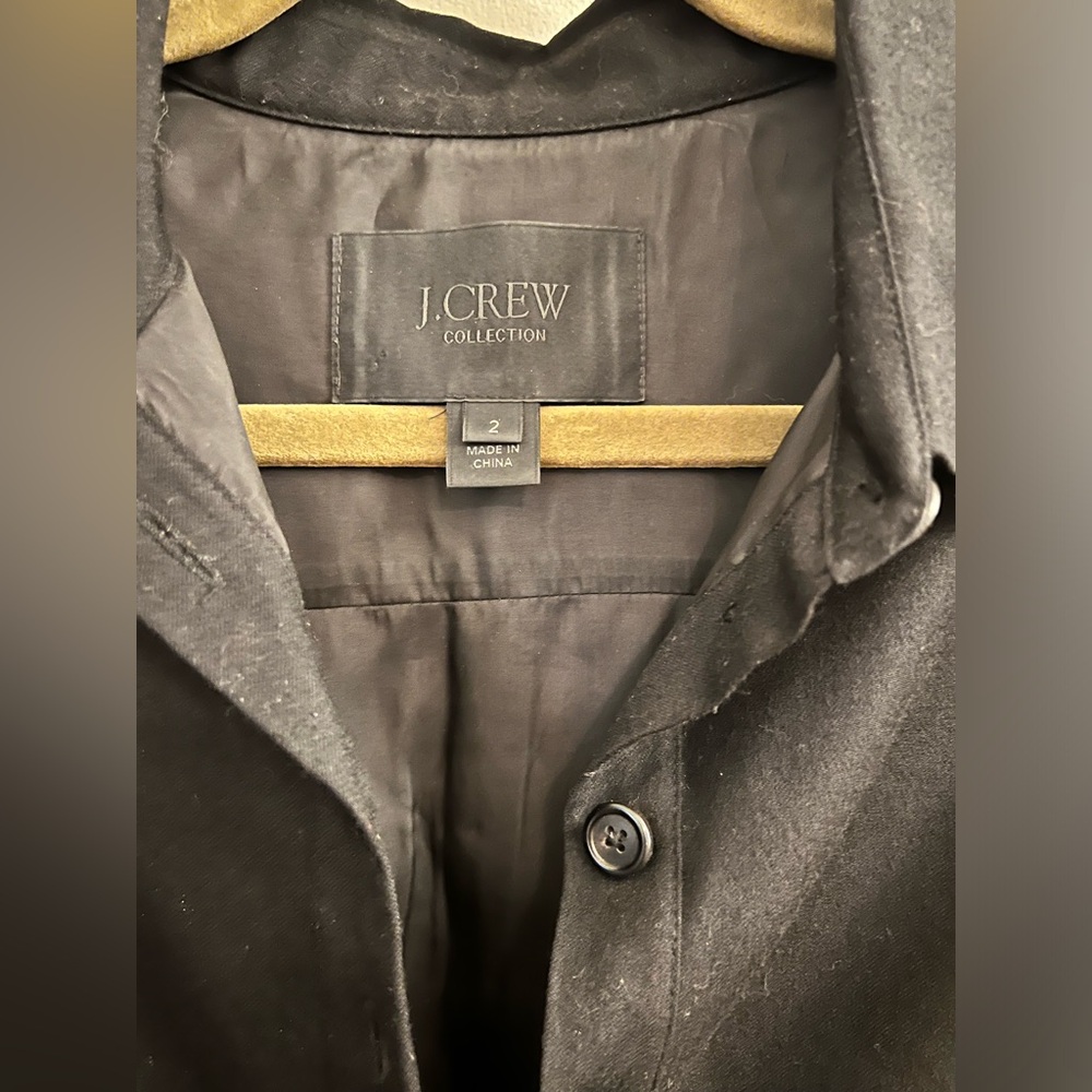 J Crew Collection Leather Back Shirt Dress - Picture 4 of 7